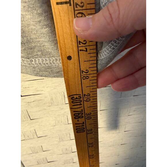 Quacker factory 2 women’s sweatshirt sleeveless red gray pockets rhinestone zip - Picture 11 of 13